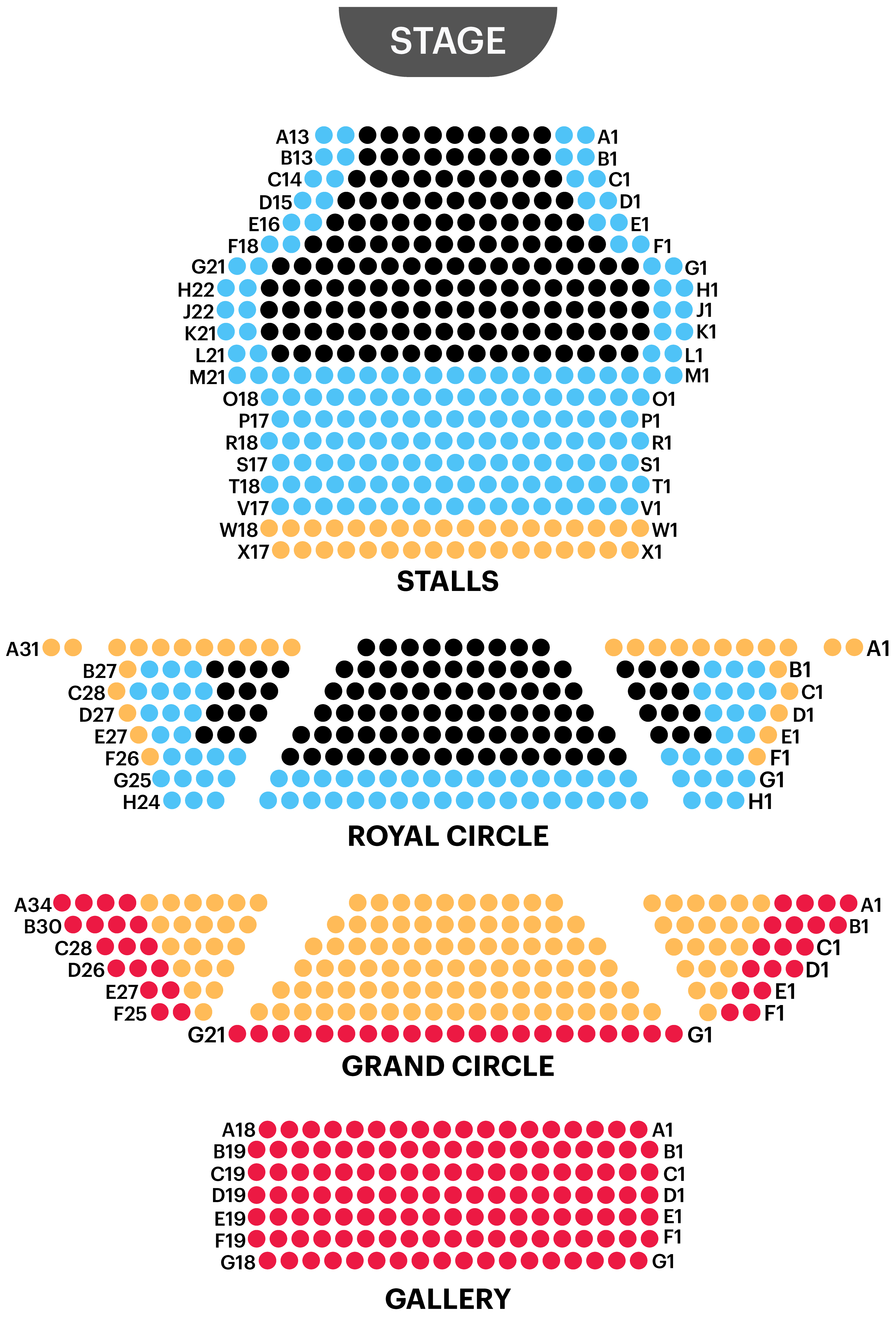 Theatre Royal Sydney Seating Plan